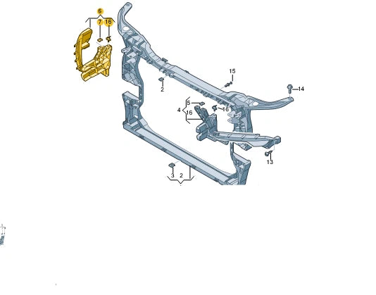 NEW AUDI Q5 FY RIGHT HEADLIGHT BRACKET MOUNT 80A805608B