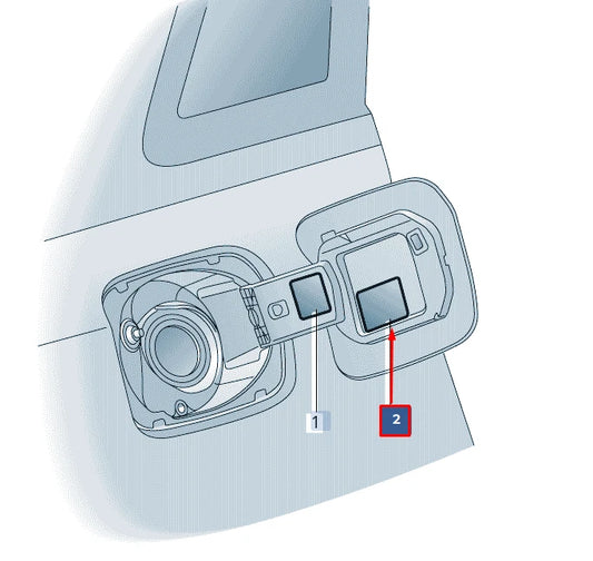 NEW AUDI A6 C8 FUEL FILLER NECK STICKER 8W0010508AF