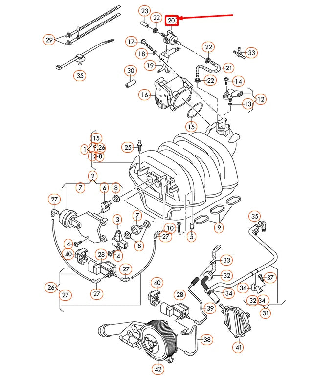 NEW AUDI A6 4G C7 PURGE VALVE 06H906517AH