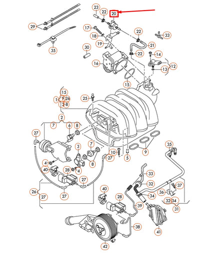 NEW AUDI A6 4G C7 PURGE VALVE 06H906517AH