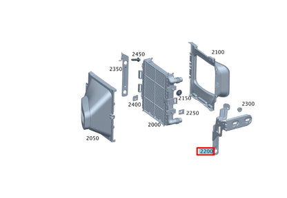 NEW MERCEDES-BENZ S W223 COOLING RADIATOR LEFT HOLDER A2235043300 ORIGINAL