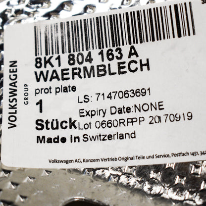 NEW AUDI A4 8K LEFT HEAT SHIELD 8K1804163A LHD ORIGINAL