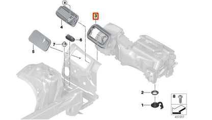 NEW BMW 5 G30 SEALING FRAME 64319301574 9301574 ORIGINAL