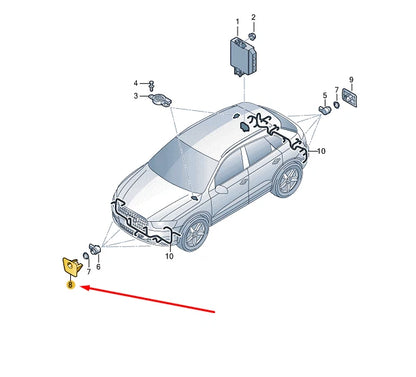 NEW AUDI RS Q3 8U FRONT LEFT INNER PARK SENSOR BRACKET 8U0919267T ORIGINAL