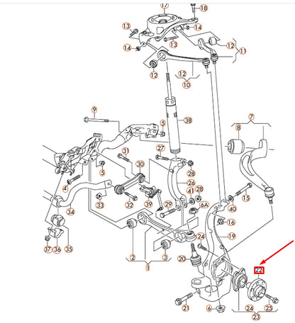 NEW AUDI A4 B8 FRONT WHEEL HUB 8K0407613B ORIGINAL