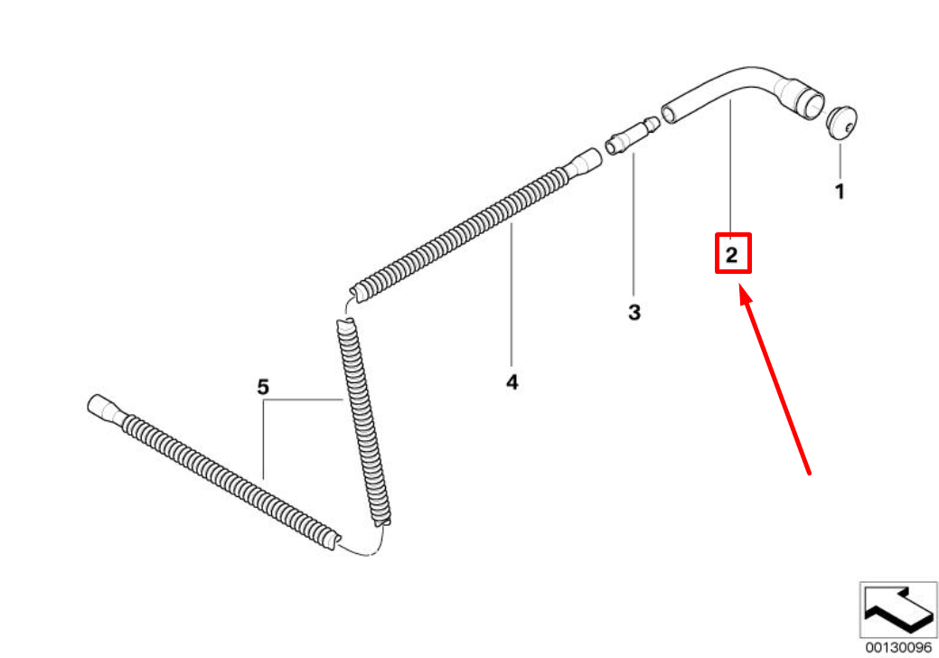 new bmw 3 e46 rear washer nozzle support pipe 61688220825 8220825 original