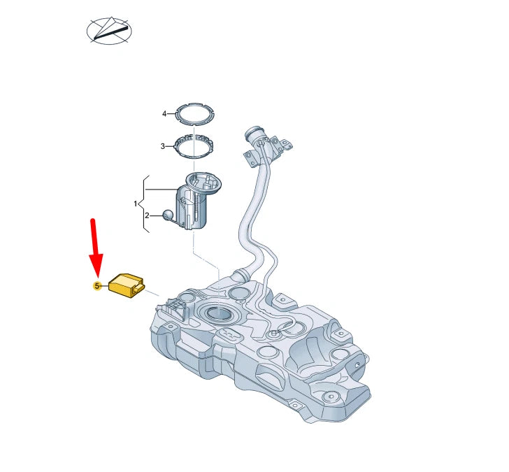 NEW VOLKSWAGEN AMAROK FUEL PUMP CONTROL UNIT 5N0906093C ORIGINAL