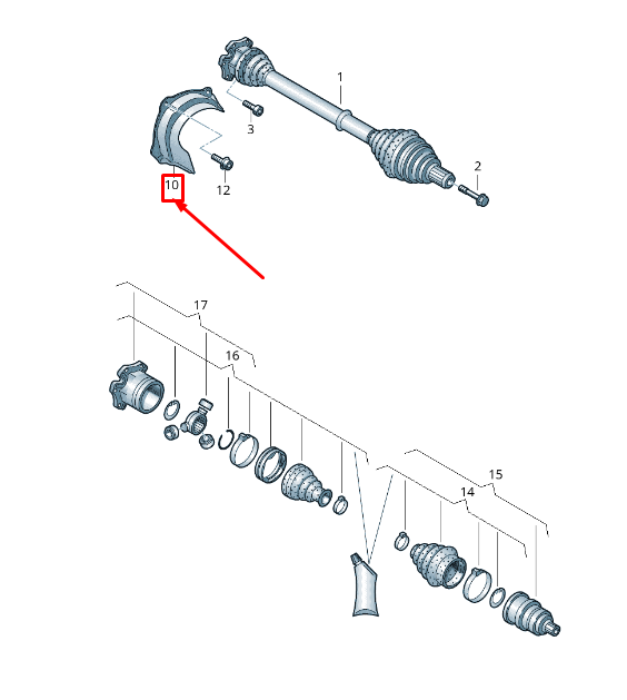 NEW AUDI A6 AVANT C7 FRONT LEFT CV JOINT SPLASH SHIELD 8K0407719 ORIGINAL