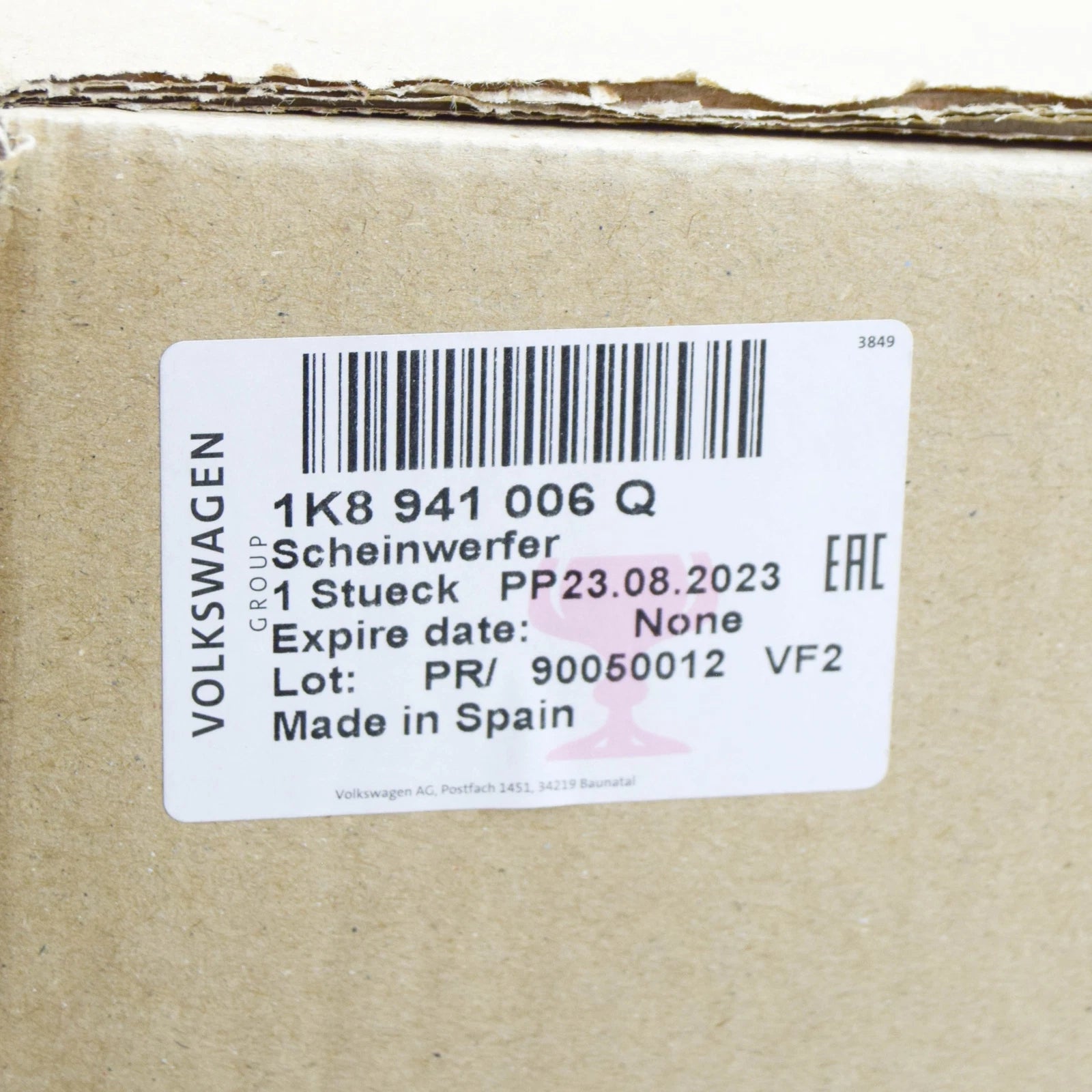 NEW VW SCIROCCO MK3 FRONT RIGHT HEADLIGHT LHD 1K8941006Q ORIGINAL