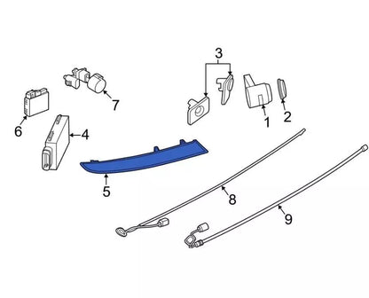 NEW BMW X3 G01 REAR LEFT BUMPER REFLECTOR 63148083833 8083833 ORIGINAL