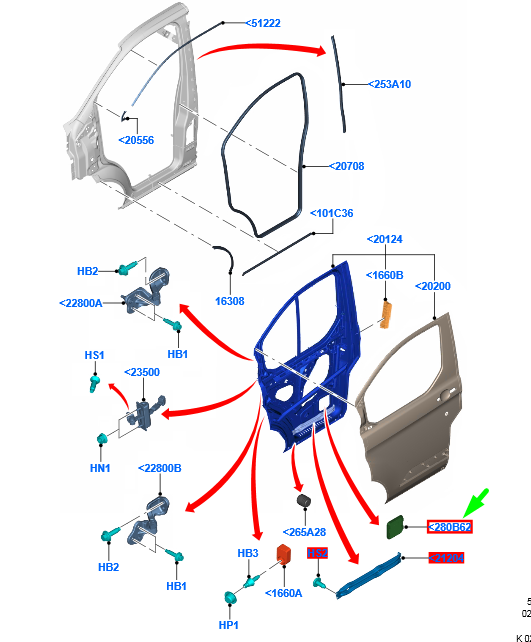new ford transit custom mk1 front door water splash shield 2037473 original