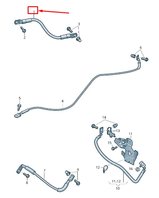 NEW AUDI A8 4N ELECTRIC DRIVE EARTH LINE 4N0971537