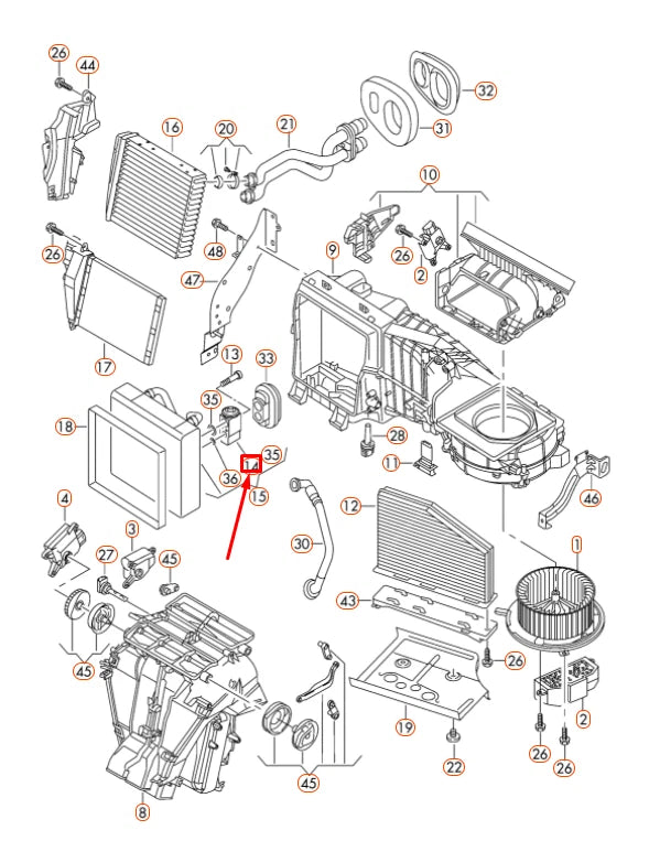 NEW AUDI Q3 8U AIR CONDITIONER EXPANSION VALVE 8U0820679 ORIGINAL