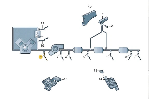 NEW VW TRANSPORTER T6 LAMBDA OXYGEN GAS TEMPERATURE SENSOR 04L906088HK ORIGINAL