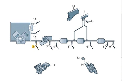 NEW VW TRANSPORTER T6 LAMBDA OXYGEN GAS TEMPERATURE SENSOR 04L906088HK ORIGINAL