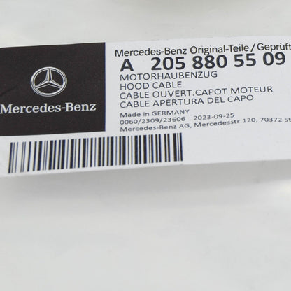 NEW MERCEDES-BENZ E W213 FRONT BONNET HOOD LID LOCK CABLE A2058805509 ORIGINAL