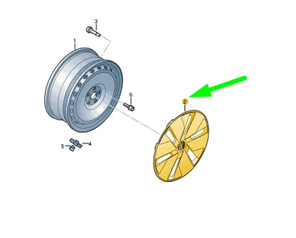 NEW VOLKSWAGEN ID.3 WHEEL TRIM RING COVER 10A601147BWZG ORIGINAL