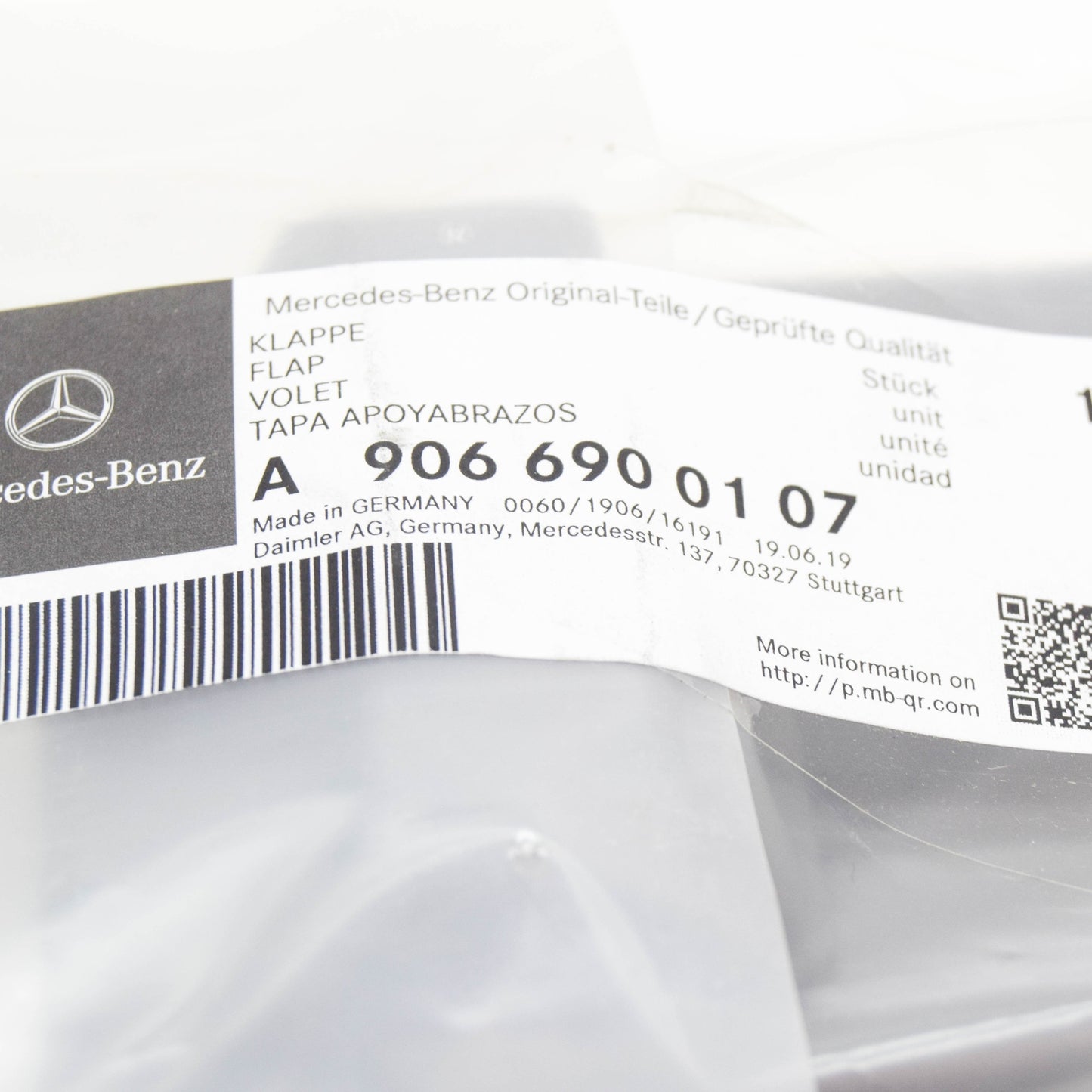 NEW MB SPRINTER 906 RIGHT SIDE B-PILLAR COVER TRIM A9066900107 ORIGINAL