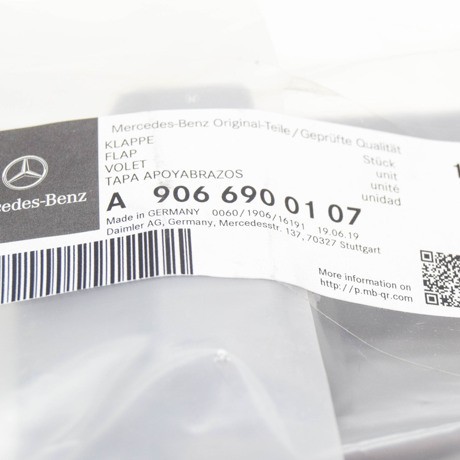 NEW MB SPRINTER 906 RIGHT SIDE B-PILLAR COVER TRIM A9066900107 ORIGINAL