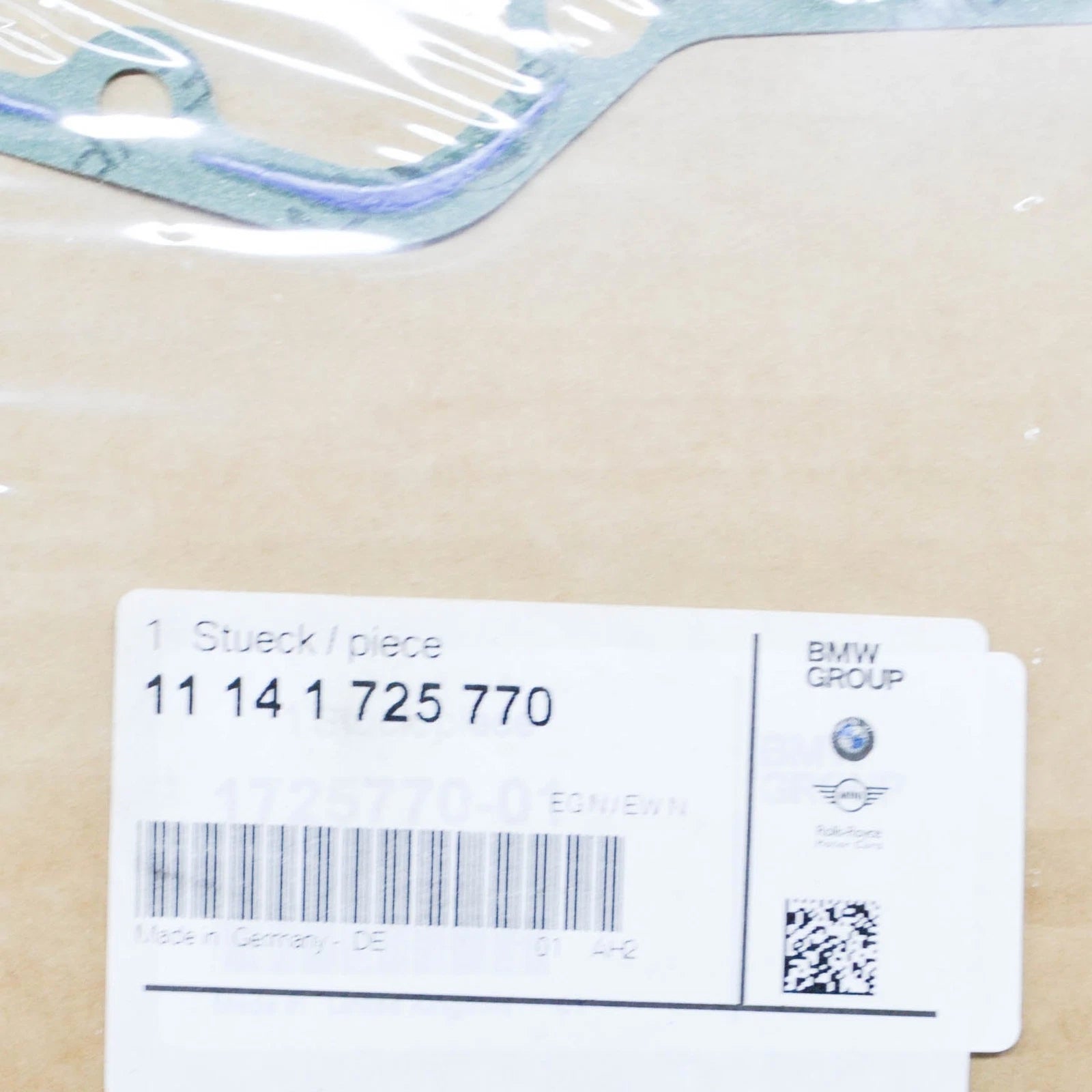 NEW BMW 7 E38 ENGINE UPPER TIMING CASE ASBESTOS FREE GASKET 11141725770 ORIGINAL