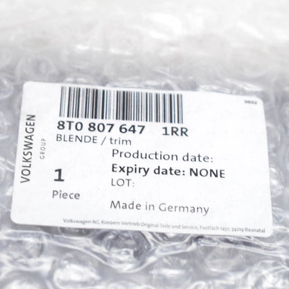 NEW AUDI A5 8T3 FRONT LOWER GRILL TRIM PLATINUM 8T08076471RR