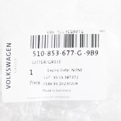 NEW VW GOLF SPORTSVAN AM1 FRONT BUMPER CENTER GRILLE 510853677G9B9 ORIGINAL