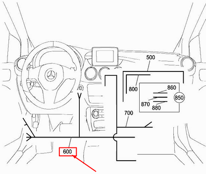 new mercedes-benz a w176 ignition lock wiring harness a1765405301 original