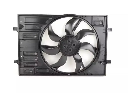 NEW AUDI Q2 ENGINE RADIATOR COOLING FAN WITH FAN RING 5Q0121203DE ORIGINAL