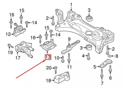 NEW VW GOLF MK7 GTI LEFT TRANSMISSION MOUNTING BEARING 5Q0199555BK ORIGINAL