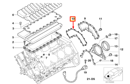 new bmw 5 e39 engine block gasket 11141729836 original