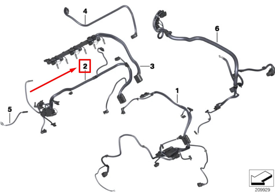NEW BMW 2 CABRIO F23 ENGINE WIRING HARNESS 12518601843 8601843 ORIGINAL