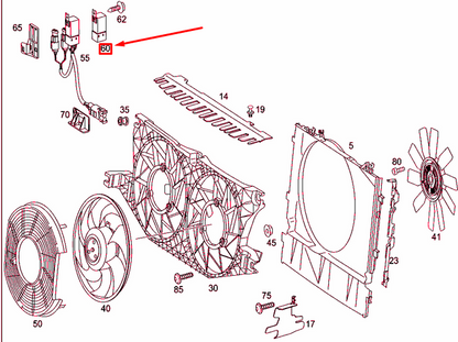 NEW MERCEDES-BENZ FURGON W639 ELECTRIC FAN RELAY A6399820023 ORIGINAL