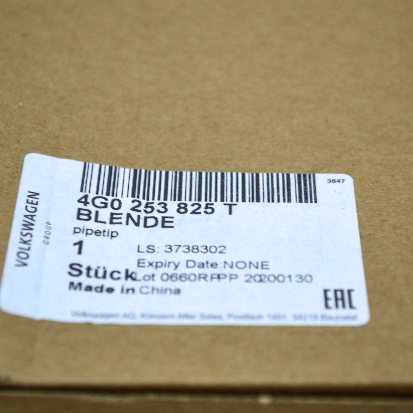 NEW AUDI A7 SPORTBACK 4G8 EXHAUST TAIL PIPE LEFT TIP TRIM 4G0253825T ORIGINAL