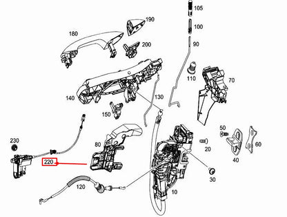 NEW MERCEDES-BENZ E W213 FRONT LEFT DOOR CLOSING ASSIST A2137600300 ORIGINAL