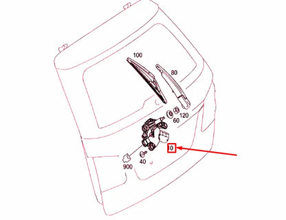 NEW MERCEDES-BENZ B W246 REAR WIPER MOTOR A2469061701 ORIGINAL