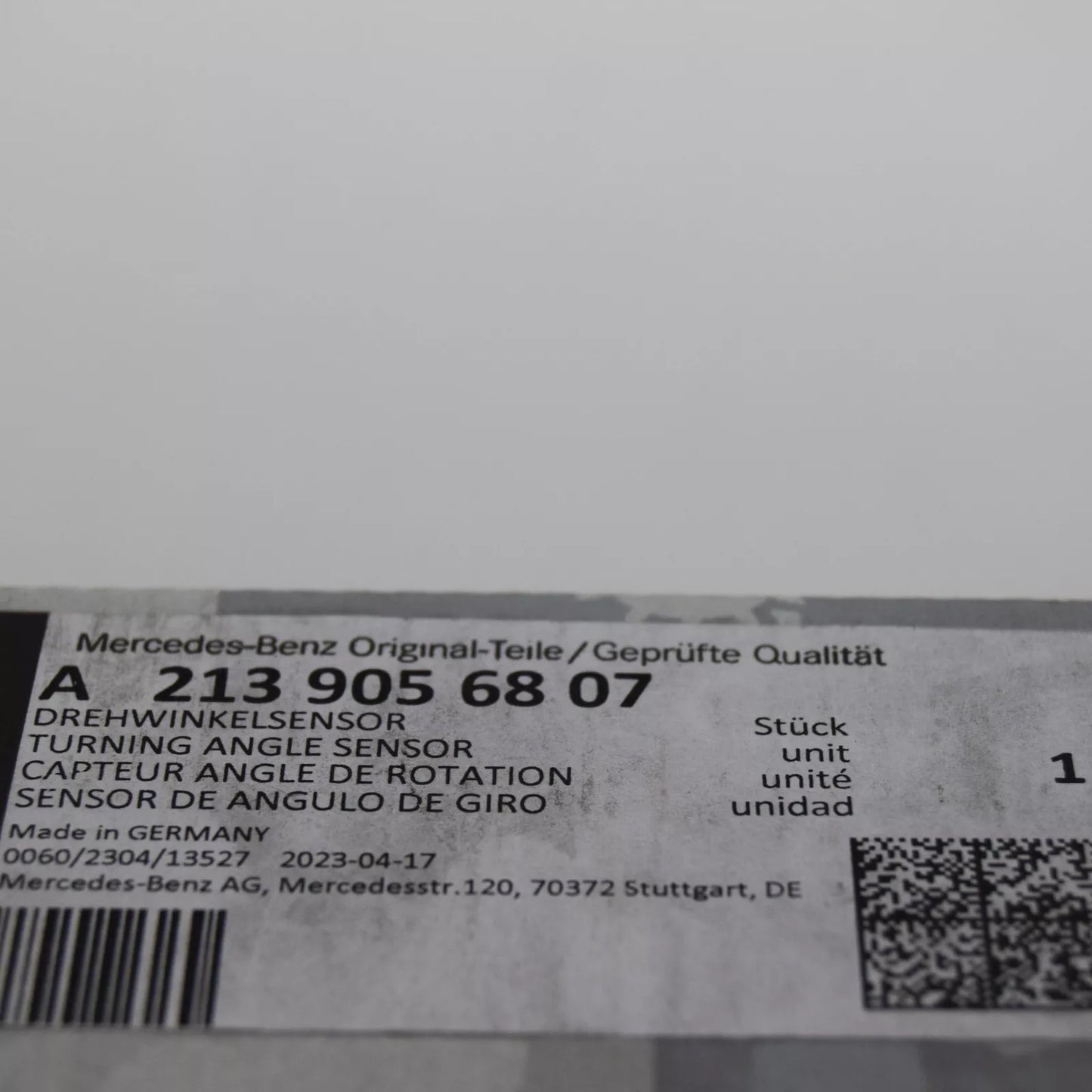 NEW MERCEDES-BENZ E W213 REAR RIGHT HEIGHT LEVEL SENSOR A2139056807 ORIGINAL