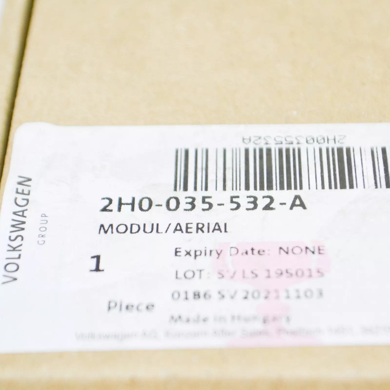 NEW VW AMAROK 2H, S1B WING MIRROR AANTENNA MODULE 2H0035532A