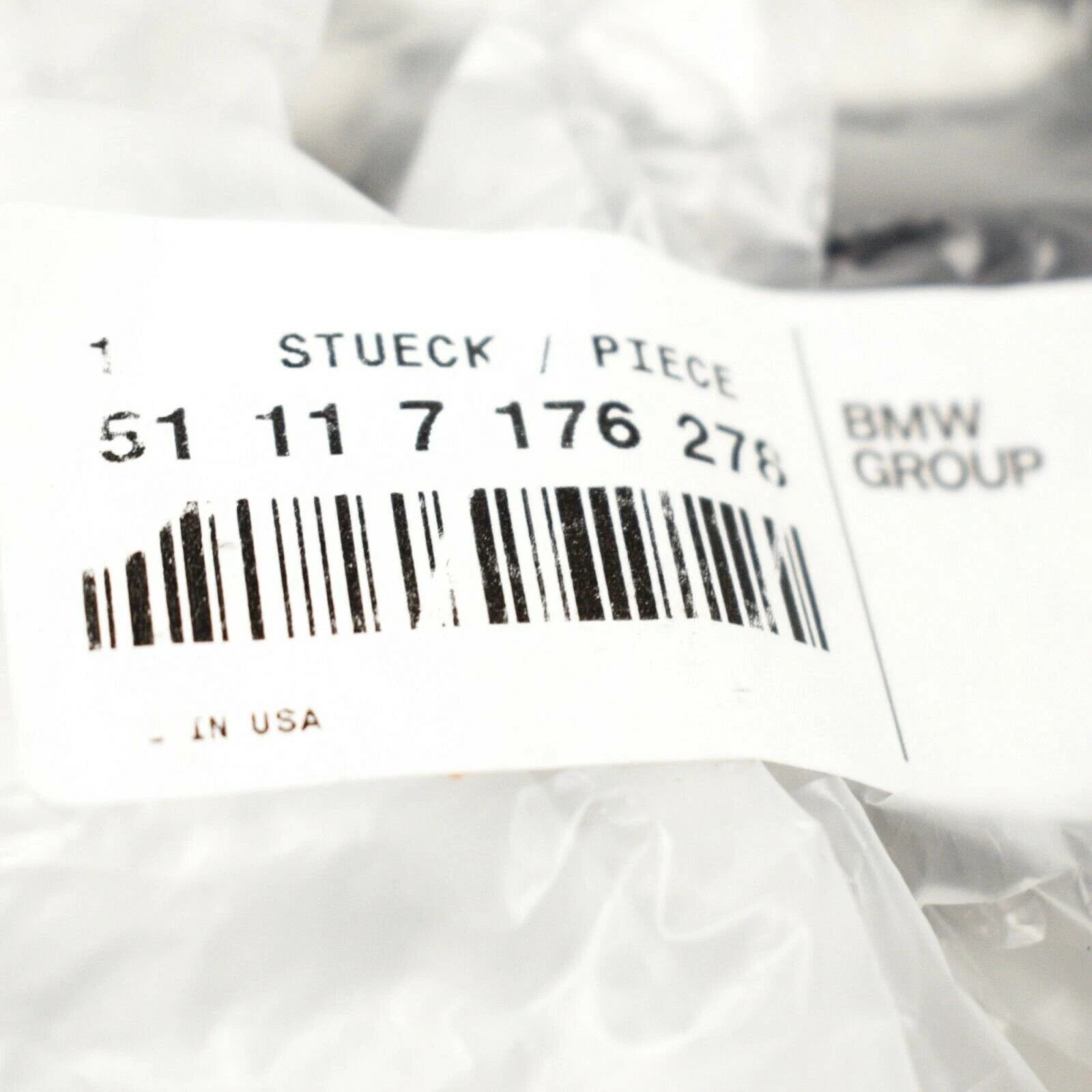 NEW BMW X6 E71 E72 FRONT BUMPER FOG LIGHT OPEN GRILL RIGHT 51117176278 7176278