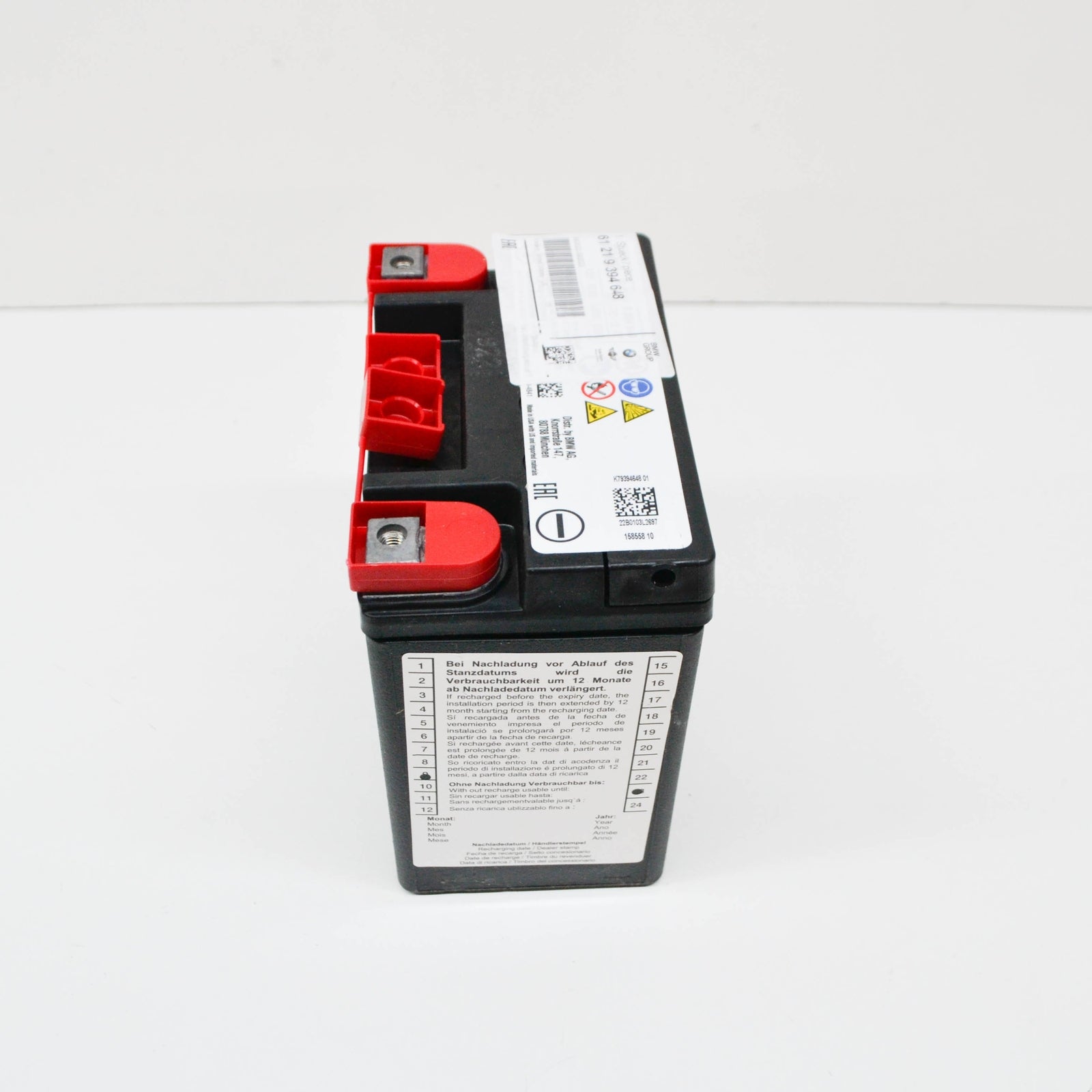 new bmw 5 gran turismo f07 agm battery 9394648 61219394648 original