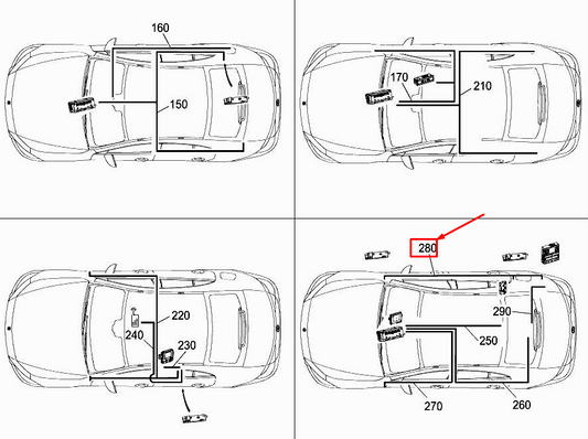 new mercedes-benz cls c257 tv antenna wiring harness a2575401203 original