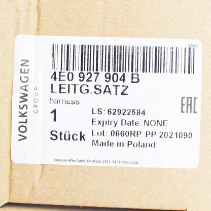 NEW AUDI A8 D3 FRONT SPEED SENSOR WIRING HARNESS 4E0927904B