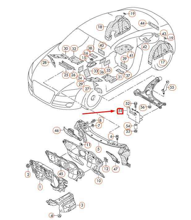 NEW AUDI TTRS 8J FRONT RIGHT BRAKE AIR GUIDE 8P0863150B ORIGINAL