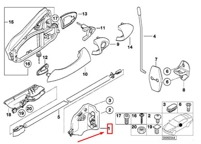 NEW BMW X5 E53 FRONT RIGHT DOOR LOCK LATCH ACTUATOR 51218402540 8402540 ORIGINAL