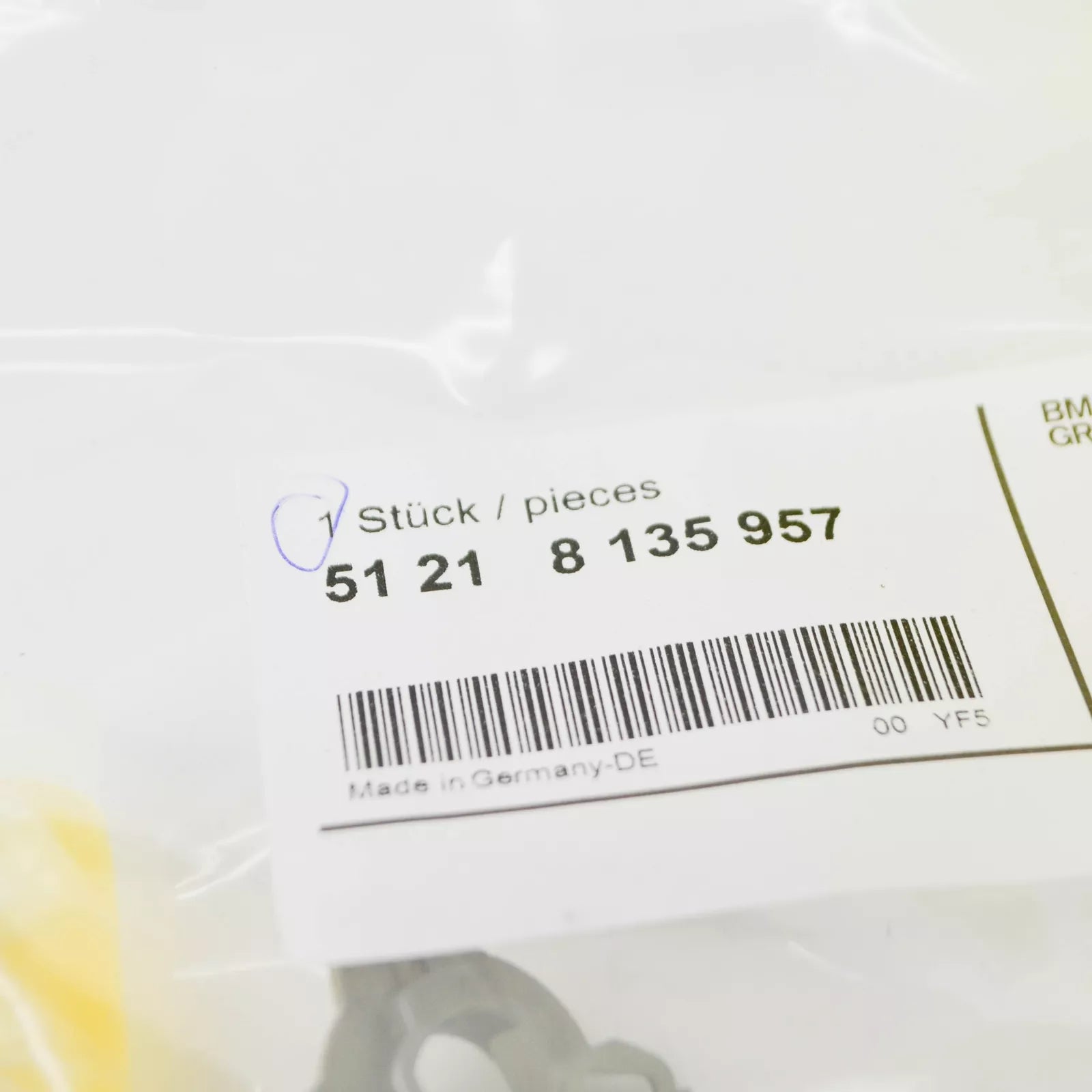 NEW BMW E34 E36 DOOR LOCK CYLINDER LEFT REPAIR KIT 8135957 51218135957 ORIGINAL