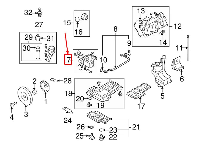 NEW AUDI R8 SPYDER ENGINE OIL PUMP 079115103AA ORIGINAL