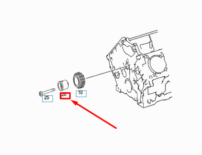NEW MERCEDES-BENZ E W212 DIFFERENTIAL SHAFT BEARING JOURNAL A2730520005 ORIGINAL