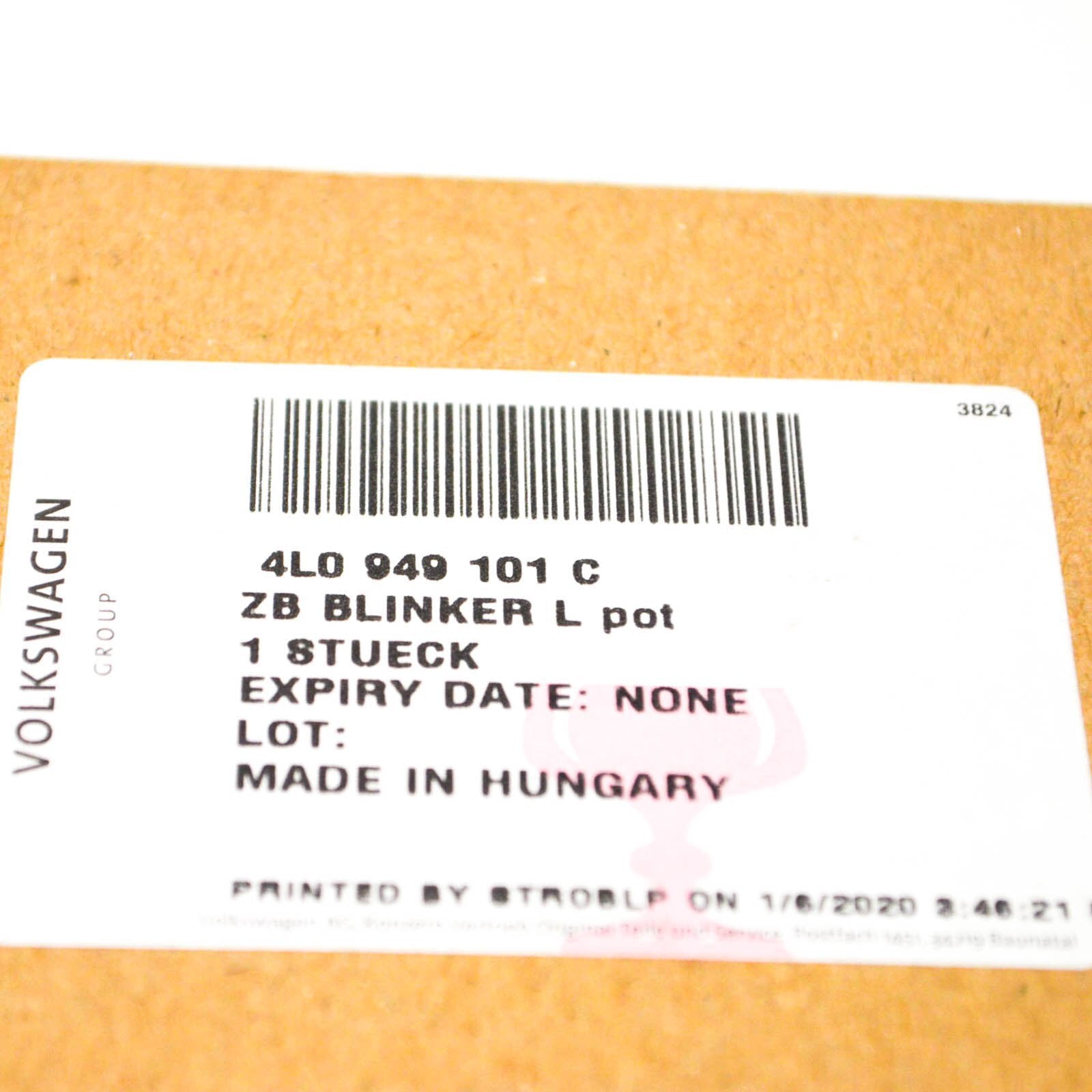 NEW AUDI Q5 8R LEFT SIDE MIRROR TURN SIGNAL LAMP 4L0949101C ORIGINAL