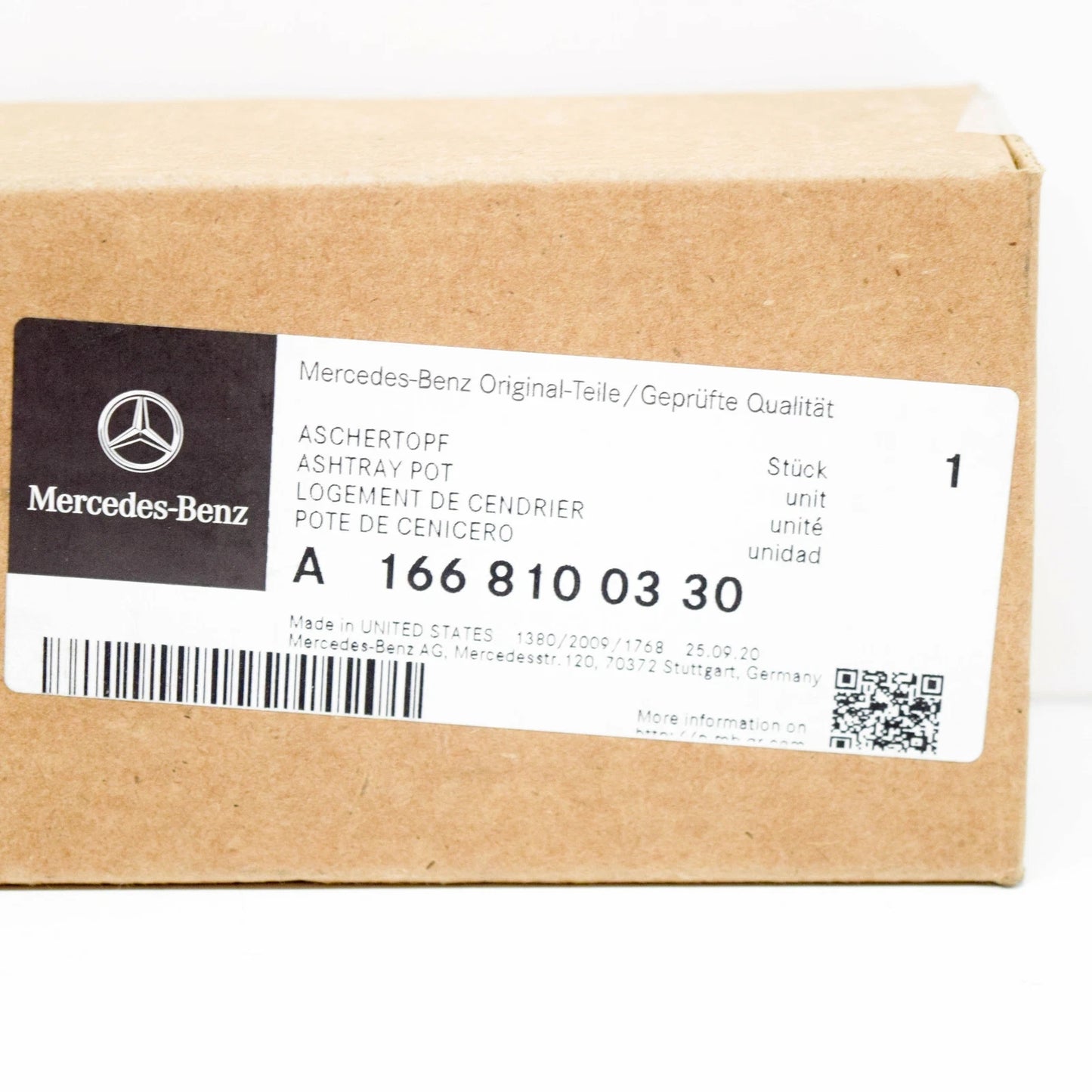 NEW MERCEDES-BENZ GLE W166 ASHTRAY INSERT A1668100330 ORIGINAL