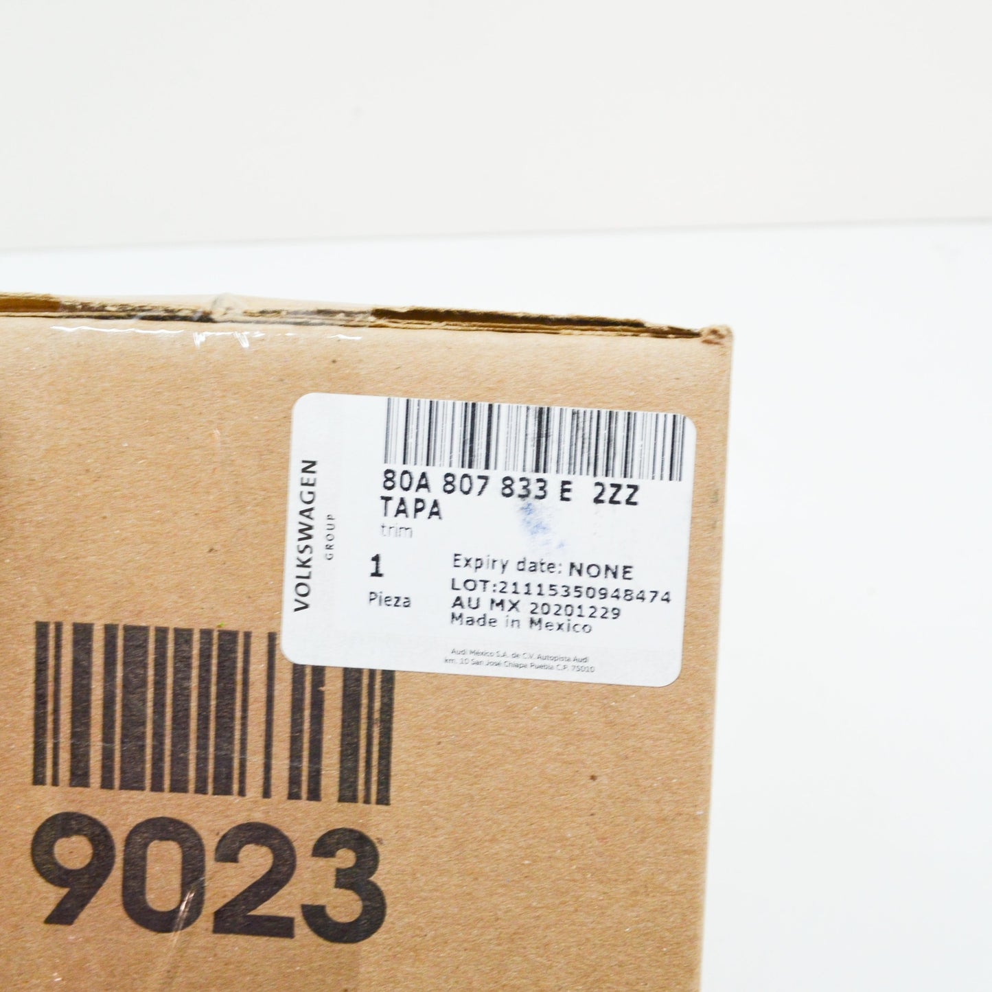 NEW AUDI Q5 FY REAR INNER LEFT EXHAUST TAIL PIPE TRIM 80A807833E2ZZ ORIGINAL