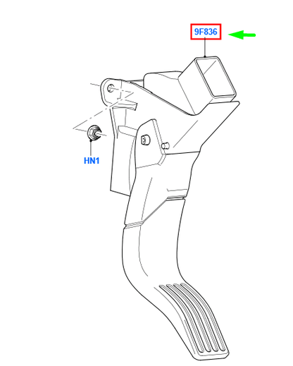 new ford transit connect mk1 accelerator pedal rhd 2t14-9f836-fd 1355245